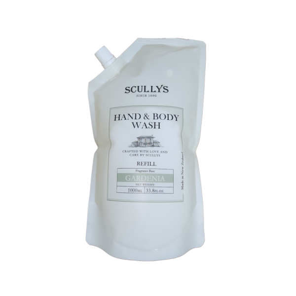 White Gardenia Hand & Body Wash Refill Pouch 1L