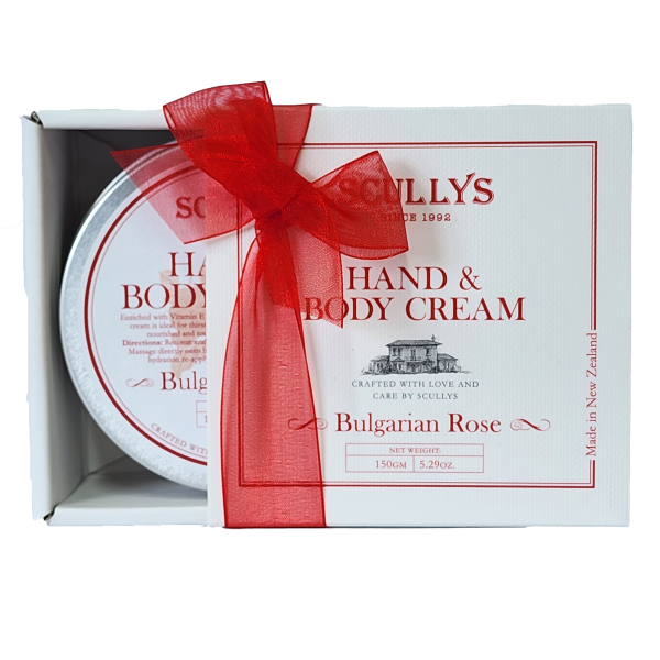 Bulgarian Rose Hand & Body Cream Boxed – 150gm