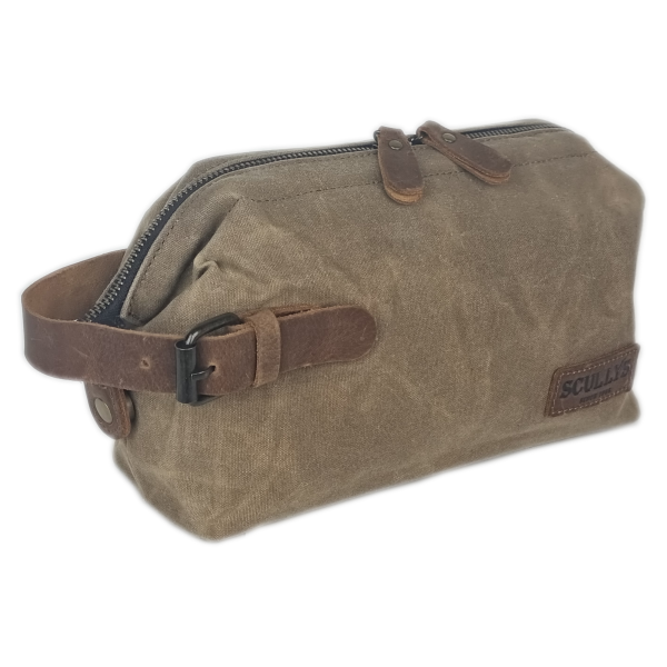 Scullys Waxed Canvas Grooming Bag