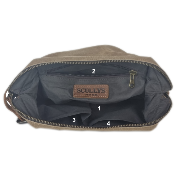 Scullys Waxed Canvas Grooming Bag - Image 3